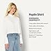 Amazon Essentials Women's Modern Oversized-Fit Cropped Poplin Button-Down Shirt, Bright White, Medium