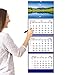 Three Month View Calendar 2025 - Lay-Flat Calendar - 3-Month Display Calendar, Month Calendar 2025 Vertical | 32.7inch X 13inch, Dec 2024 - Jan 2026 Calendar For Your Busy Schedule