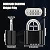 Diyife Heavy Duty Combination Padlocks Outdoor, [Weatherproof] 51.5mm ...