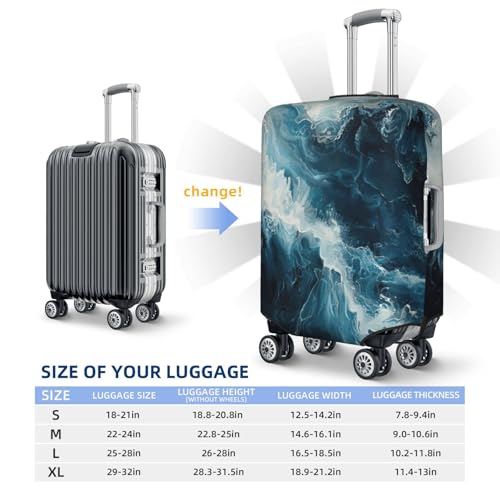 Housse de valise pour bagage à main Within The Tides noire - 2