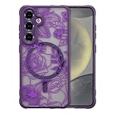 【Design unique】: Le boîtier Samsung Galaxy S24 Plus est doté d'un motif de rose 3D élégant. Le boîtier de téléphone semi - transparent et abrasif offre une texture incroyable et une beauté brumeuse élégante.