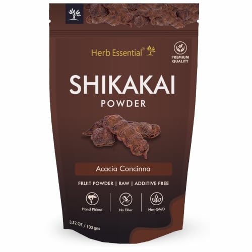 Image of Herb Essential Shikakai Powder 100g, Natural Hair Cleanser, Chemical Free