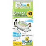 Tidy Cats Breeze Cat Pads Refill Pack, Spring Clean Scent, 10 CT, (Pack of 4)