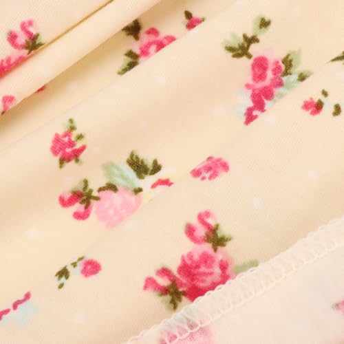 Image of DRESHOW BQUBO Floral Swaddles for Baby Girl Newborn Receiving Blanket with Bow Hat Mittens Wooden Birth Announcement Card Set Baby Floral Print Swaddle Nursery Swaddle Wrap