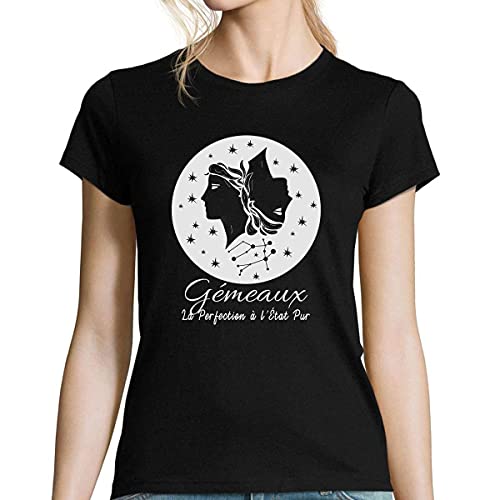 T-Shirt Femme Gémeaux parfait pour vos tenues estivales et sorties entre amies