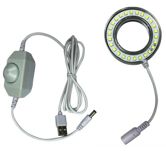 Light ring for microscope LED USB éclairage objectif loupe Wylie WL 2050