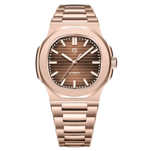 Montre automatique homme acier inoxydable 40 mm anti-rayure avec verre saphir