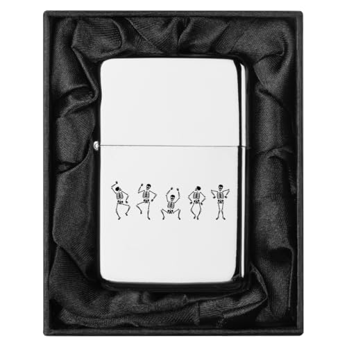 Encendedor con Caja de Regalo de Seda Negra Tema Halloween