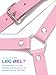 COSYDAYS Thigh Garter Belt Punk Black Leather Leg Harness Thigh Straps for Women (Pink, Free Size)