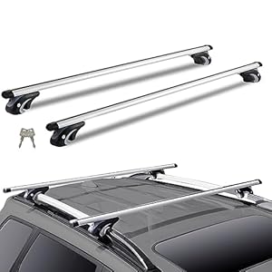 VEVOR Dak Rack 1370 x 72 x 106 mm, Dak Rack Crossbar 90,7 kg Laadvermogen Rail Rack Bagage Rack Auto Universeel, Universele Dak Rack Universele Dak Rack