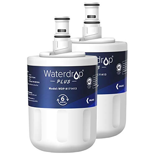 Waterdrop 8171413 Refrigerator Water Filter, Compatible with Whirlpool 8171413, 8171414, EDR8D1, Kenmore 46-9002