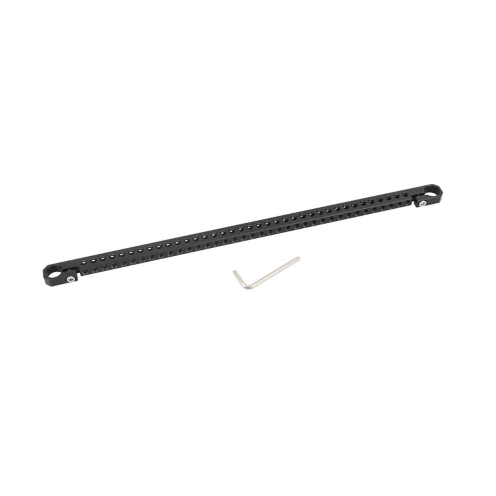 Asta in alluminio da 400 mm con adattatore per asta da 15 mm, morsetto per tubi per videocamere, videocamere, accessori per gabbia, formaggio