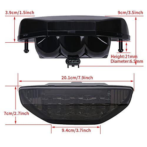 ATV Lâmpada De Travão De Cauda De Leme Para Honda TRX250 TRX300 TRX400 TRX420 TRX500 TRX700 TRX500 T