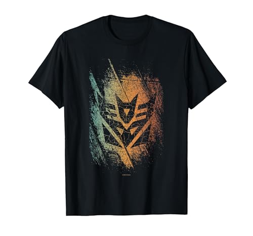 Transformers Classic Decepticons Emblem Distressed Logo T-Shirt, Men, Black, XX-Large