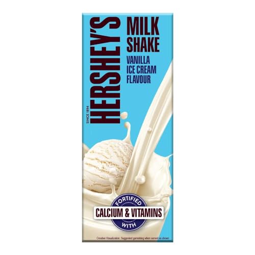Image of HERSHEY'S Vanilla Ice Cream Flavored Liquid Milkshake | Enriched With Calcium | 180Ml, Vegetarian