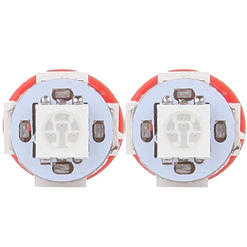 Cciyu 194 T10 168 2825 W5W Extremely Bright Led Bulbs 5-5050-Smd Fit For Dome Light Map Light Step/Courtesy/Door Light Glove Box Light Wedge Red Pack Of 20 #TOP5