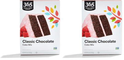 Image of 365 by Whole Foods Market, Classic Chocolate Cake Mix, 15 Ounce (Pack of 2)