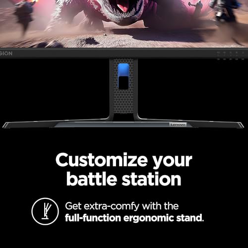 Image of Lenovo Legion R24e - Gaming Monitor - 23.8 inch Flat FHD - 180 Hz - 1ms Response - AMD FreeSync - HDRDecode, HDMI 2.1, DP 1.4, Audio - Lift /Tilt /Pivot /Swivel Stand - Raven Black
