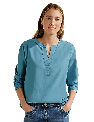 Cecil Damen B344160 Cordbluse, Adriatic Blue,XXL