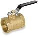 Smith-Cooper International 8135 Series Brass Ball Valve, Inline, Lever Handle, 2" NPT Female, Non-Potable Water Use Only