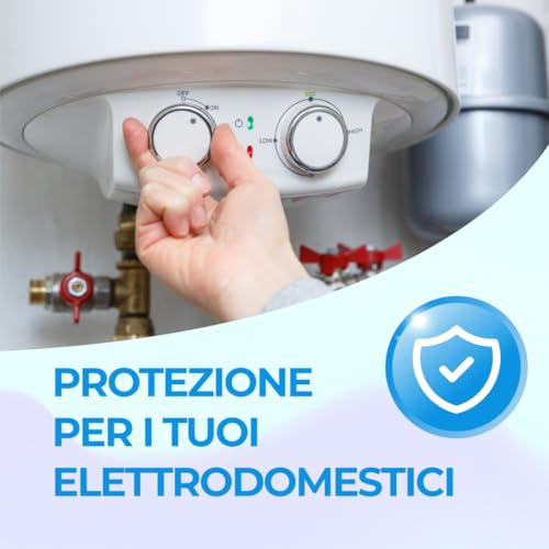 WK Drehbarer Polyphosphatspender mit Bypass | Anschlüsse 1/2 Zoll | transparenter bruchsicherer Topf | Kalk- und Korrosionsschutz für Sanitär- und Sanitäranlagen