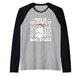 this is straight up boo sheet - spooky halloween ghost maglia con maniche raglan