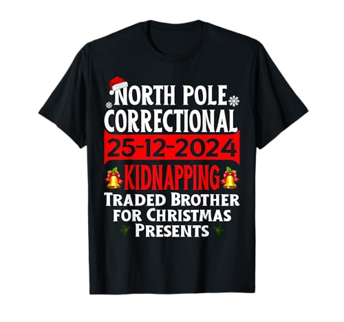 North Pole Correctional Kidnapping 2024 Correctional Christmas Matching Family Christmas T-Shirt