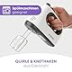 Bomann® Mixer | kraftvoller 400 Watt-Motor | Handmixer | Turbostufe & 5 Geschwindigkeitsstufen | Handrührgerät | spülmaschinengeeignete Edelstahlquirle und -knethaken | HM 6054 CB