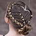 50 pcs Gold Hair Clip Jewelry Charms Braids Hair Accessories Dreadlock Adjustable Clip Beard Beads Cuffs Clip Decorations for Men Women Styling Tools