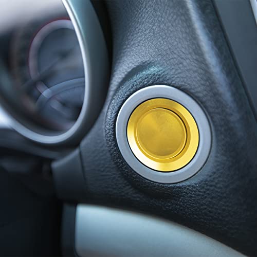 Paialu 2Pack Momentary Push Button Switch, 19Mm 5A Aluminium Alloy Shell Pushbutton Switches- 1No 12V Spst Screw Terminal Metal High Round Waterproof For Industrial Car Switch (Gold) #TOP5