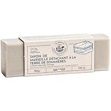 La Maison du Savon de Marseille - عصا إزالة بقع الصابون الفرنسية التقليدية مع زيت Sommieres Earth وزيت البرتقال العطري - فعالة على البقع العنيدة - تنظيف عميق لاستعادة الغسيل - 3.5 أونصة