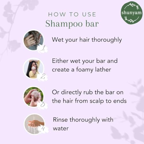Image of Shunyam Zesty Charcoal Shampoo Bar with Activated Charcoal, Orange & Lime Essential Oils | Sulphate & Paraben Free | Cruelty-Free & Handcrafted | Comes in Travel-Friendly Tin Box | 70g