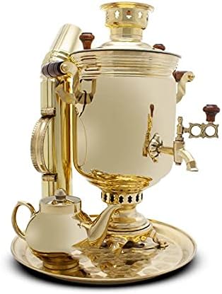 Samovar on coal, charcoal, firewood 5 liters "Classic" in the set of "Present"
