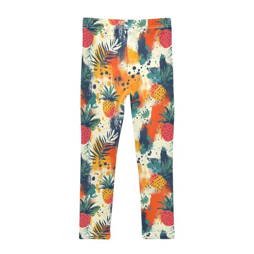 Fruit Strawberry Painting Girls Leggings Athletic Pants Tights Stretch Bottom2