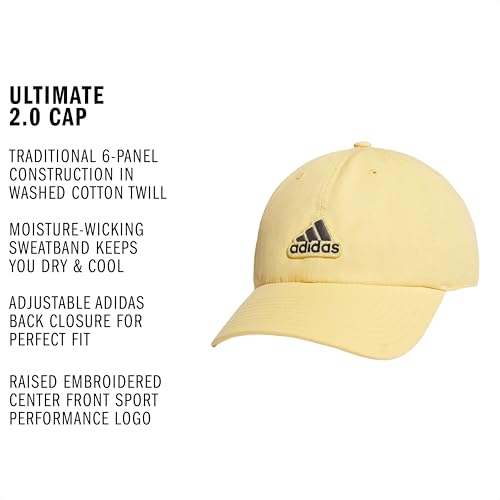 Image of adidas Men's Ultimate Baseball Cap - Athletic Relaxed Cotton Strapback Hat