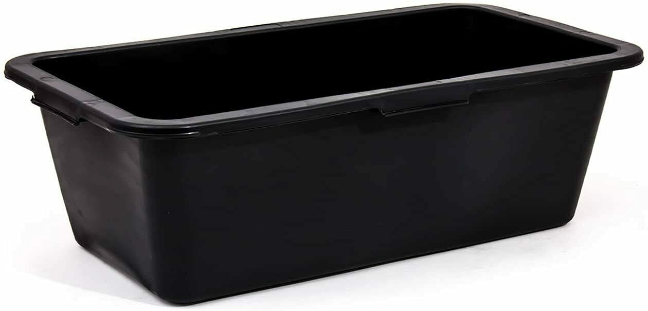 Prostko Ltd Black Strong Mixing Mortar Container - 40 Litres - Garden Storage Tub Plasterers Bucket.,