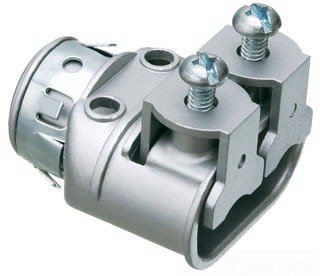 Arlington SG3838AST Duplex Conn, Saddlegrip, 3/8In, Insulated