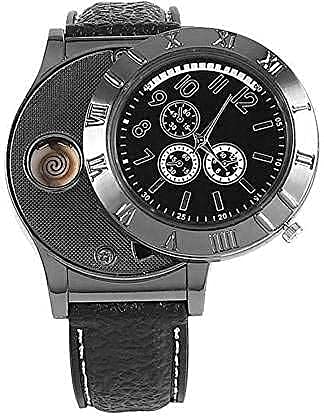 Generic Luvy USB Rechargeable Watch Lighter Black - Image 2