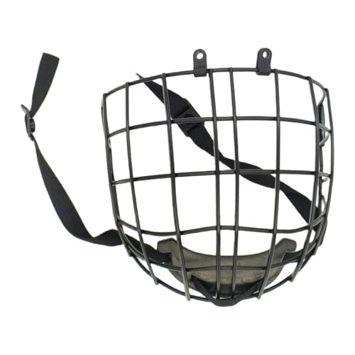 Full Face Protective Cage for Ice Hockey Helmets with Comfortable Chin Cup Large Ice Hockey Helmet Full Face Cage