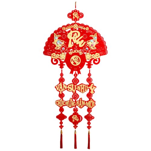 New Year Decoration, Vietnamese Tree Ornaments, 2026 Horse Spring Festival Tree Decoration, for Shop Celebrations Hallway Doorway Kitchen Entryway Entrance Living Room Office