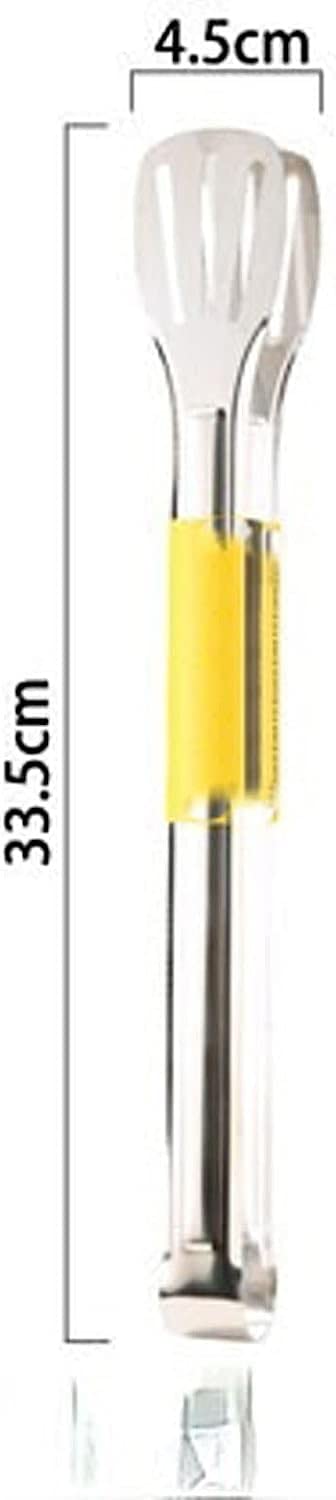 Pinzas de cocina, Pinzas for servir alimentos de acero inoxidable, pan y barbacoa con calor,(9 Inches)