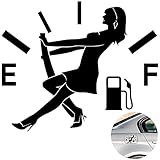 Murimt Funny Car Stickers，High Gas Consumption Reflective Waterproof Vinyl Car Decal Fit Car, Trucks, Motorcycle, SUV （Elegant Lady Black