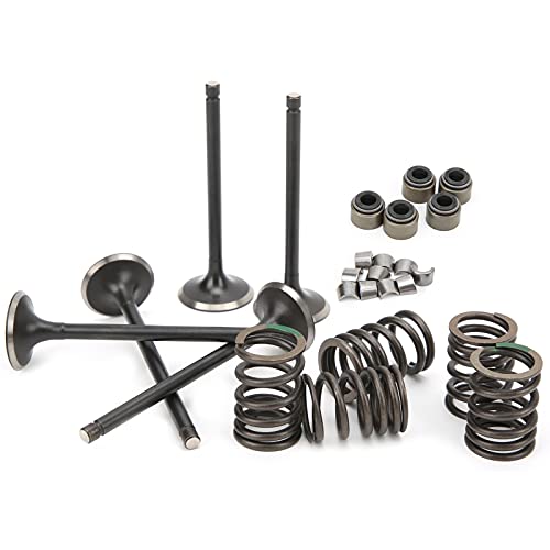 Kit de válvula de exaustão de admissão de cabeça cilíndrica, kit de reconstrução de mola de válvula