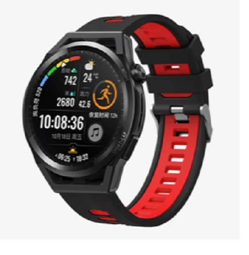 Image of Colorcase Smart Watch Strap Silicon Dual Tone Compatible with Syska Stellar SW280 Smart Watch - Dual Tone Band