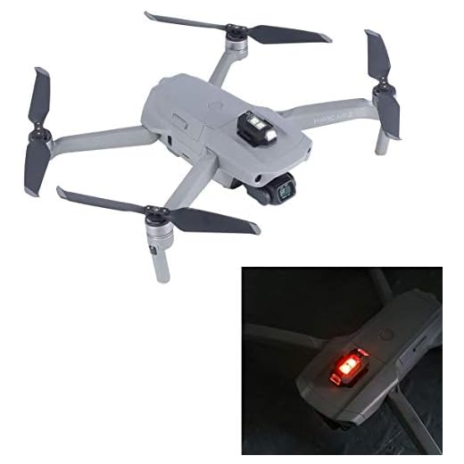 Linghuang ULANZI DR-01 Strobe Light pour DJI Mavic Air Drone Veilleuse Lampe d'avertissement Anticollision Strobe d'éclairage pour Drone