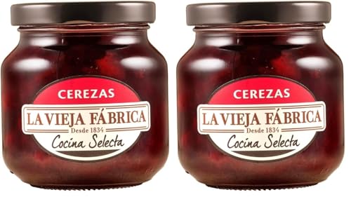 La Vieja Fábrica | Mermelada de Cerezas COCINA SELECTA | 280g (Paquete de 2)