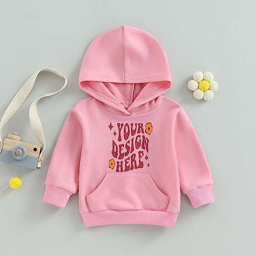 Thefound Baby Girl Halloween Outfit Infant Hoodie Pullover Long Sleeve Sweatshirt Top Shirt Toddler Onesie Casual Fall Outfit (Pink, 12-18 Months) #TOP1