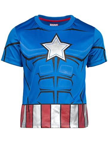 Image of Marvel Cosplay Athletic 2-Piece T-Shirt and Shorts Set Toddler to Big Kid