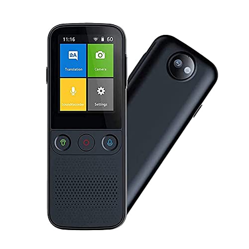HCZKIUJ Language Translator Device Two Way Real Time Voice/Photo/Recording Translation WiFi/Hotspot/Offline with Camera Support 137 Languages for Travel Business