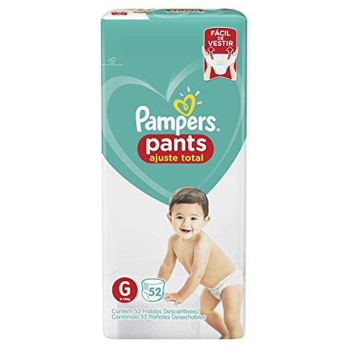 Fralda Pampers Pants Ajuste Total G 52 unidades